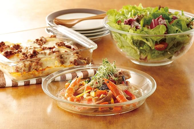 iwaki BC222 Heat Resistant Glass Cake Pan, Cake Baking Plate, Gratin Plate, Square, 10.0 x 8.3 x 2.4 inches (25.5 x 21 x 6 cm)