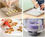 Piping Bags, 50pcs 12 Inch Disposable Anti-Burst Cake Decorating Bags, Non-Slip Pastry Bags for Cakes,Cream Frosting and Cookie Decorating