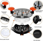 Chicken Shredder Tool Twist Large Chicken Breast Shredder Tool-Meat Shredder Meat Masher for Chicken Ground Beef Pork with Up-grated Stainless Steel Spikes Kitchen Gadgets Essentials (Orange&Black)
