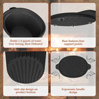 Wood Stove Humidifier + Garlic Roaster Steamer Set, Cast Iron Cookware for Fireplace, Camping, Kitchen - Pre-Seasoned, Heat-Resistant, Eco-Friendly