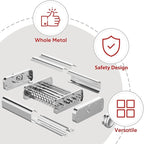 GVODE 3 in 1 Pasta Attachment for KitchenAid Stand Mixer, All Metal Pasta Maker KitchenAid Attachment, Pasta Sheet Roller, Spaghetti Cutter, Fettuccine Cutter Maker Accessories and Cleaning Brush