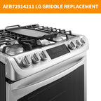 Upgraded AEB72914211 AEB72914208 Griddle Replacement for LG Stove Parts Cast Iron Griddle Plate AEB72914204 LG Gas Range Griddle Plate Stove Top Cooktop Burner Griddle Pan Flat Top Pan