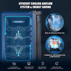 12 Bottle Compressor Wine Cooler Refrigerator with Lock, Freestanding Wine Fridge, 41°F-64°F Digital Temperature Control, Large Wine Cellar for Red, White, Champagne, and Sparkling Wine – Black