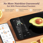 Cosori Smart Food Kitchen Scale with Nutritional Calculator, Free App for AI Scan, Calorie & Macro Tracking, Food Preload, On-Screen Nutrient Info, Personal Goals, Rechargeable, 11 lb / 5 kg