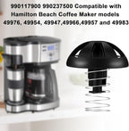 Coffee Maker Brew Basket Water Stop Valve Kit for Hamilton Beach Coffee Basket Mr. Coffee Replacement Parts 990117900 990237500 Coffee Machine Accessories-2PCS