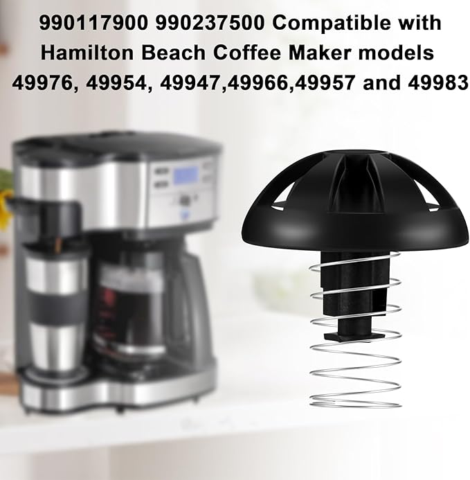 Coffee Maker Brew Basket Water Stop Valve Kit for Hamilton Beach Coffee Basket Mr. Coffee Replacement Parts 990117900 990237500 Coffee Machine Accessories-2PCS