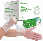 Clear Vinyl Food Safe Disposable Gloves Latex Free Powder Free for Food Prep Handling Cooking Cleaning