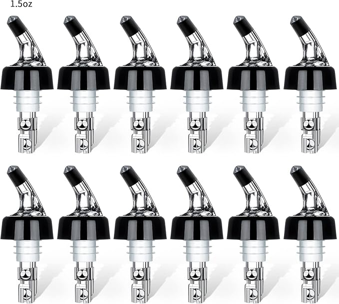 Automatic Measured Bottle Pourer - 1.5oz/45ml Quick Shot Spirit Measure Pourer Drinks Wine Cocktail Dispenser Home Bar Tools