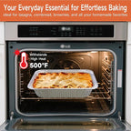 Disposable Aluminum Foil Pans with Lids 9x13-10 Pack Aluminum Foil Pans, Heavy Duty Aluminum Baking Pans for Cooking, Baking, Meal Prep, Parties & Food Storage