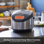Tiger JKT-D Multi-Functional Induction Heating (IH) Electric Rice Cooker with 12 Cooking Settings (Silver Black)