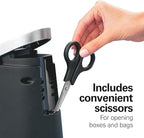 Hamilton Beach Smooth Edge Electric Automatic Can Opener for Kitchen with Easy Push Down Lever,Extra Tall,Includes Stainless Steel Scissors,Black and Chrome (76607),(Pack of 2)
