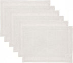 Solino Home Linen Placemats Set of 6 - Light Natural Placemats 14 x 19 Inch - 100% Pure Linen Table Mats for Holiday, New Year - Athena