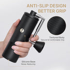 Timemore C5 PRO Manual Coffee Grinder - 42mm Stainless Steel Burr, 48 Adjustable Settings, Hand Coffee Grinder with Fordable Handle, All Metal, Portable for Home, Office & Outdoor, 30g Capacity, Black