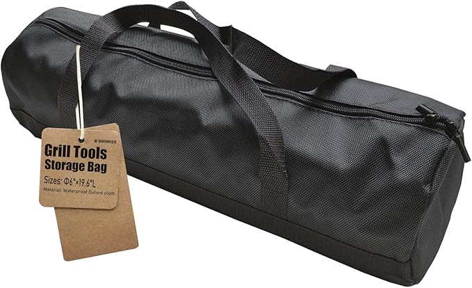 BBQ Accessories Storage Bag, Tool Bag for Barbecue Tools Storage, Grill Accessory Storage, Outdoor Camping Barbecue Carry Bag,Can Hold Grill Utensils Up to 18", BBQ Gifts for Men