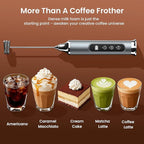 YUSWKO Milk Frother Wand for Coffee, Milk Frother Handheld Coffee Frother, Rechargeable Drink Mixer, Waterproof Electric Whisk