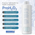 ProH2O2 3% Food Grade Hydrogen Peroxide – Natural Cleaner & Disinfectant – Suitable for Household Use – Ideal for Cleaning, Sanitizing & Gargle – 32 fl oz Refill (Pack of 2)