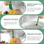 Canning Supplies Essentials Boxed Set, Canning Supplies Starter Kit, 6 Piece Set Included Canning Jar Lifter Canning Funnel Bubble Popper And Measurer Magnetic Lid Lifter Jar Wrench kitchen Tongs
