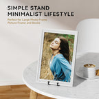 10 Inch Large Plate Stands for Display - Metal Plate Holder Display Stand + Small Easels Picture Stand for Book, Platter, Plaque, Photo Frame, Tabletop Art (2 Pack)
