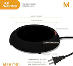 Durable Heavy Portable Large Warmer Safe Plate for Candle Jar & Mug Warmer, Space Black Pack
