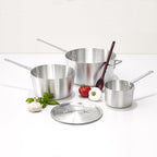 Winco Heavy-Duty Aluminum Tapered Sauce Pan, 3mm, 3.75 Quart