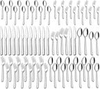 60 Piece Silverware Set For 12, Stainless Steel Flatware/Tableware Set Include Spoons/Forks/Knives, Yoehka Mirror Polished Cutlery Set For Home Kitchen Restaurant Hotel, Durable,Dishwasher Safe