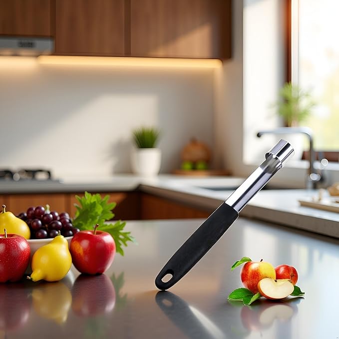 1Pc Black Stainless Steel Core Seed Remover Fruit Apple Pear Corer Easy Twist Kitchen Tool Fruit and Vegetable Corers