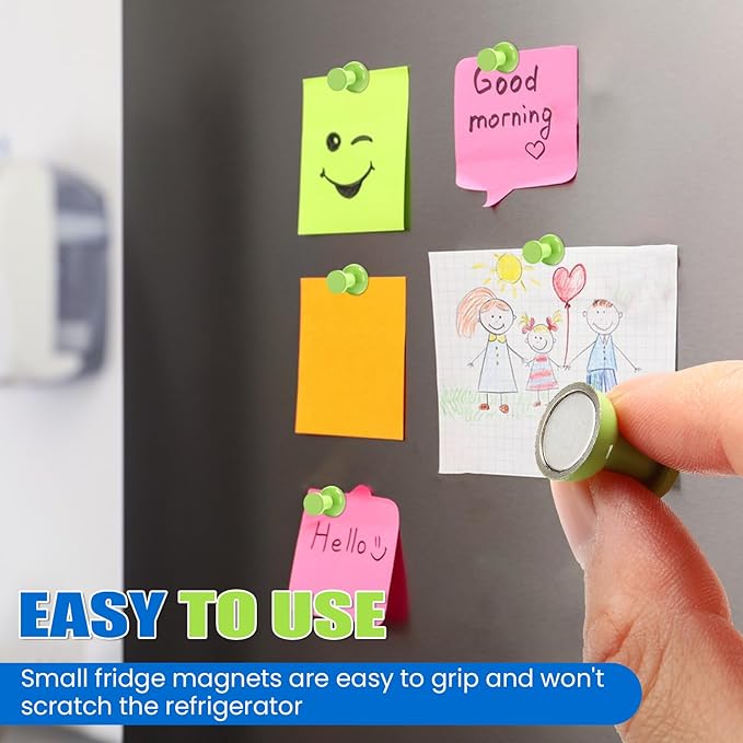 LOVIMAG Fridge Magnets 20Pcs Refrigerator Whiteboard Small Strong Magnet Classroom Kitchen Accessories Decorative Locker Set Decor Must Haves Office Calendar Refrigerador Magnetic Cute Crafts Green