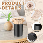 100 Pcs Football Coffee Stirrers with Holder 6 Inch Football Swizzle Sticks Wood Drink Stirrers Sports Black Stir Stick Holder Round End Cocktail Stirrers for Football Theme Party Favors Decoration