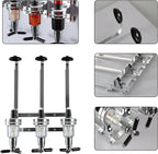 3 Bottle Wall Mounted Liquor Dispenser Bar Butler Bracket Solo Optic Spirit Wine Beer Alcohol Bottle Beverage Stand Revolving Nozzle Drinkware Set