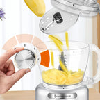 Homtone Large Food Processor 16-Cup 9-IN-1 Food Processing for Home Meal Prep, 3-Speed, 7 Blades for Shredding, Slicing, Chopping, Kneading, Emulsifying, French Fry Disc, Dishwasher Safe, Silver