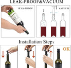 8 PCS Wine Vacuum Stoppers, Keep Wine Fresh for up to 7 Days - 8 Vacuum Stoppers, Wine Pump and Wine Vacuum Stopper, Reusable for Wine Saver, Wine Stoppers for Wine Bottles（Not Include Pump）