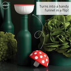 OTOTO Mushroom - Foldable Kitchen Funnel + Barry The Bear Box Cheese Grater (Bundle of 2)