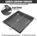 SafBbcue Full Size Griddle Inserts for Oklahoma Joes Longhorn Smoker Grill 15202029 16202046 1767150 Flat Top Griddle for Chargriller 5050 5650 3008 Member's Mark GR2234801-MM-00, Carbon Steel