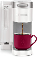Keurig K-Mini Single Serve Coffee Maker, Studio Gray, 6 to 12 oz. Brew Sizes & K-Supreme Single Serve K-Cup Pod Coffee Maker, MultiStream Technology, White