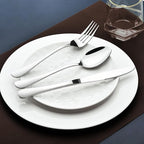 60 Piece Silverware Set for 12, Heavy Duty Stainless Steel Flatware Utensils Cutlery Set Including Steak Knife Fork and Spoon, Dishwasher Safe，Gift Package for Wedding Housewarming