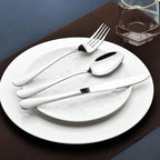 Silverware Set for 6, 30 Piece Heavy Duty Stainless Steel Flatware Utensils Cutlery Set Including Steak Knife Fork and Spoon, Dishwasher Safe, Gift Package for Wedding Housewarming
