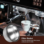 1 Pack 51mm Stainless Steel Coffee Filter Basket, Espresso Portafilter Machine Parts Compatible with CASABREWS, Gevi (1, Two Cups)
