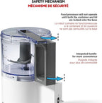 Starfrit Electric Oscillating Food Processor - 4 Cups - Measuring Spoon - High, Low & Pulse Modes - 300W
