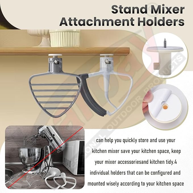 Updated Mixer Spring and Washer & Tilt Head Mixers Attachments & Stand Mixer Attachment Holders Kit for Kit-chenAid Mixers, Rubber Plug Solves the Bouncing Problem of Kithen-Aid Mixer