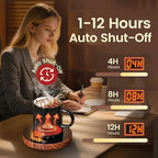 Coffee Mug Warmer for Desk with Auto Shut Off, Coffee Mug Warmer for Desk with 12 Hours Timer& 2 Temperatures (Valentines Day Gifts)