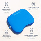 Ballast Beach Pillow – Comfy, Durable & Compact, Stays Put on Windy Beaches with Patented Sand Pouch, Inflatable Pillow for Beaches, Pools, Camping, Festivals and Travel (Island Paradise)