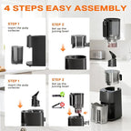 Cold Press Juicer, 5.5inch Wide Feed Chute Juicer Machine, Slow Masticating Juicer for Whole Vegetables & Fruits, Gray