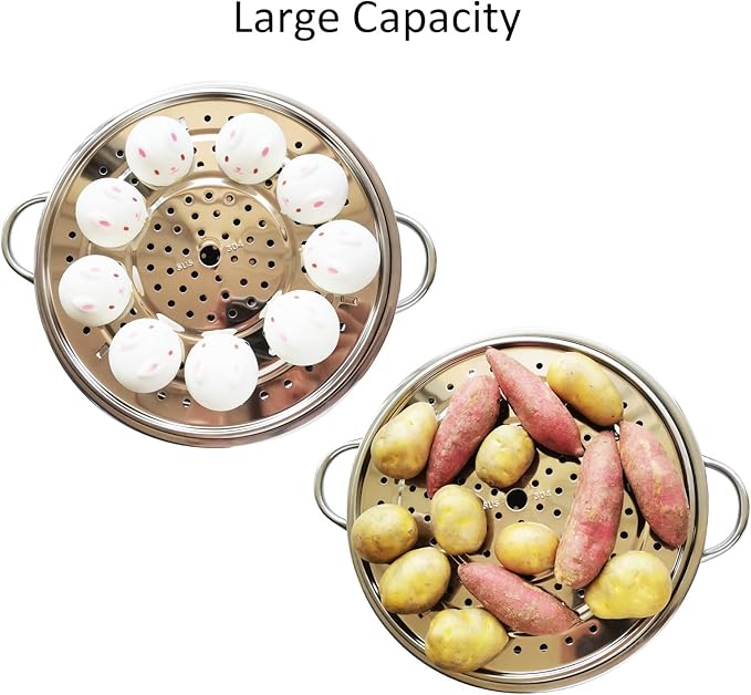 Steamer Rack, 11.81" / 30cm 304 Stainless Steel Removable Legs Multifunction Steaming Stand Holder Rack for Steamer Pot Pans