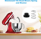 Mixer Spring and Washer for KitchenAid Mixer Parts-KitchenAid Tilt Head Mixers Spring and Washer, Rubber Washer