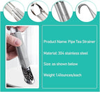 3 Pcs Tea Infuser and 1 Brush, tea diffusers for loose teaTea Infuser for Loose Tea Leaf, Coffee, Spices, Seasonings,Tea Infusers Pen with Hook