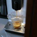 Bormioli Rocco Barshine 10.5 oz. Coffee, Tea and Hot Cocoa Mugs Stackable Tempered Drinking Glasses, Set of 12, Clear