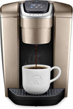 Keurig K-Elite Coffee Maker, Single Serve K-Cup Pod Coffee Brewer, Brushed Gold & 3-Month Brewer Maintenance Kit Includes Descaling Solution, Water Filter Cartridges & Rinse Pods, 7 Count