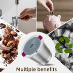 4 Pack Reusable K Cup Coffee Filters, Stainless Steel Refillable K Cup Coffee Pods for Keurig 1.0 and 2.0 Coffee Makers