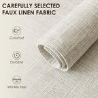 Placemats Set of 4, Bilayer Thickened Linen Place Mats Heat Resistant Machine Washable Wrinkle Free Carefully Selected Polyester Mats for Kitchen/Dining/Coffee Table (Cream Beige)