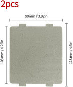 2 PCS Waveguide Cover, Universal Mica Sheet for Microwave Oven, Cut to Size, 108mmX99mm